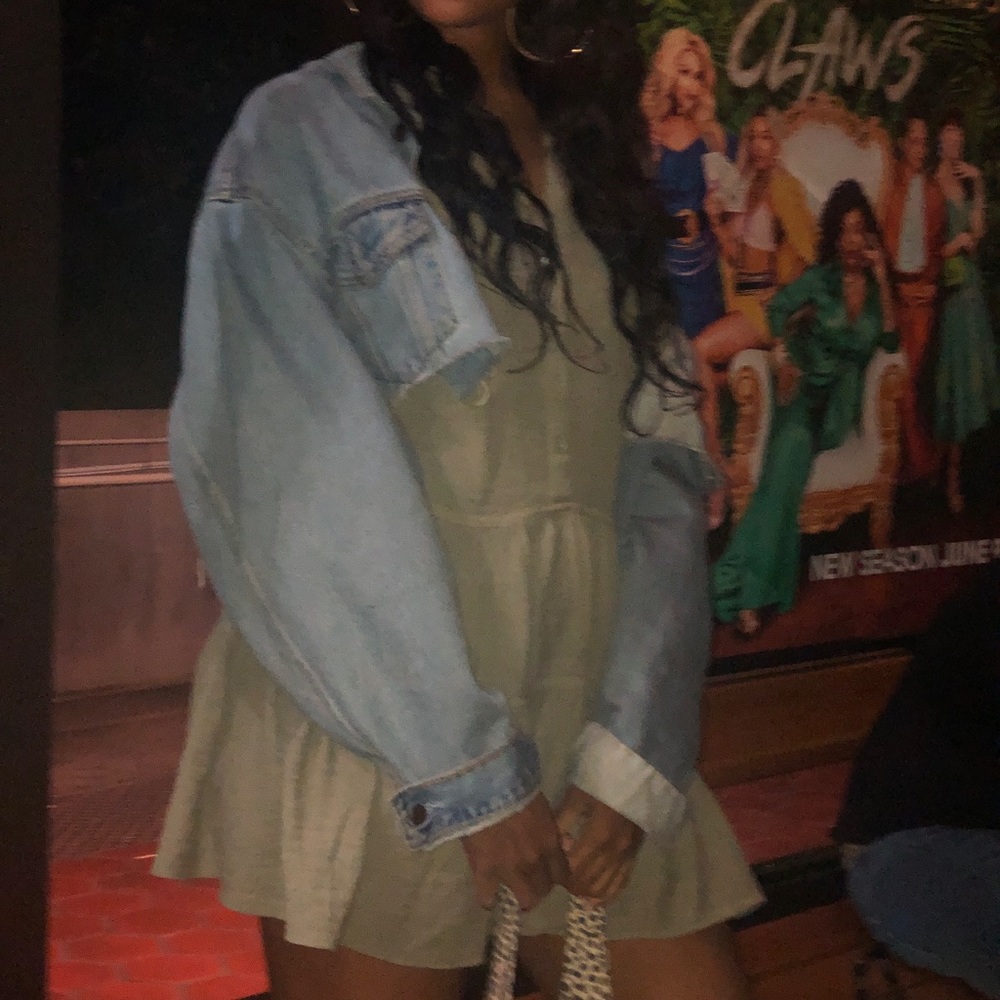 Green Zara dress